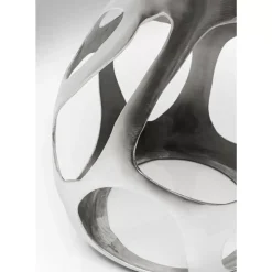 KARE Design Tische-Beistelltisch Volcano Silber O60Cm