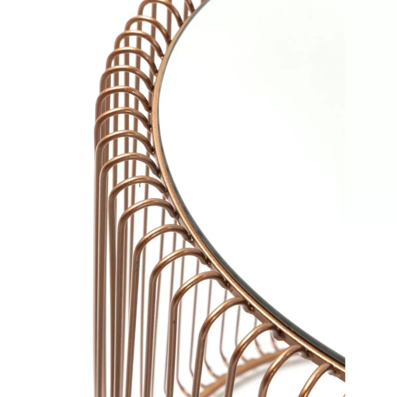 KARE Design Tische-Beistelltisch Wire Copper (2/Set) O44Cm