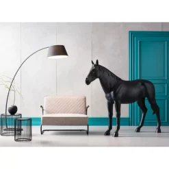 KARE Design Tische-Beistelltisch Wire Schwarz (2/Set) O44Cm