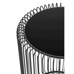 KARE Design Tische-Beistelltisch Wire Schwarz (2/Set) O44Cm