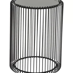 KARE Design Tische-Beistelltisch Wire Schwarz (2/Set) O44Cm