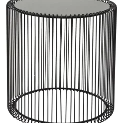 KARE Design Tische-Beistelltisch Wire Schwarz (2/Set) O44Cm