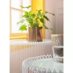 KARE Design Tische-Beistelltisch Wire White (2/Set) O44Cm