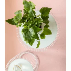 KARE Design Tische-Beistelltisch Wire White (2/Set) O44Cm