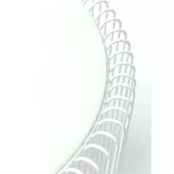 KARE Design Tische-Beistelltisch Wire White (2/Set) O44Cm