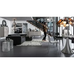 KARE Design Tische-Beistelltisch Wire White (2/Set) O44Cm