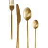 KARE Design Geschirr & Tischaccessoires-Besteck Gloria Matt Gold (16-Tlg.)