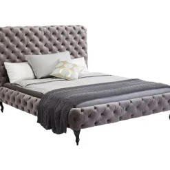 KARE Design Betten-Bett Desire Hoch Silbergrau 160X200 Cm