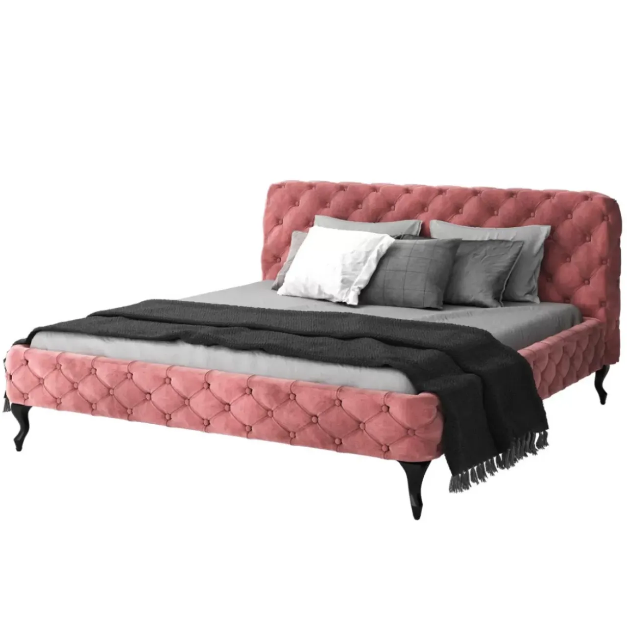 KARE Design Betten-Bett Desire Velvet Rose 180X200Cm