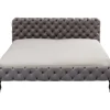 KARE Design Betten-Bett Desire Velvet Silbergrau 200X200Cm