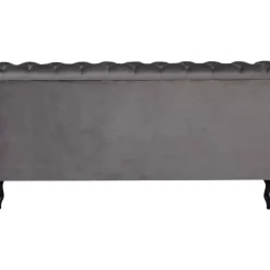 KARE Design Betten-Bett Desire Velvet Silbergrau 200X200Cm