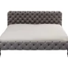 KARE Design Betten-Bett Desire Velvet Silbergrau 180X200 Cm