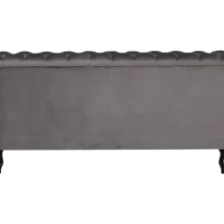 KARE Design Betten-Bett Desire Velvet Silbergrau 180X200 Cm