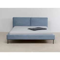 KARE Design Betten-Bett East Side Cord Blau 180X200Cm