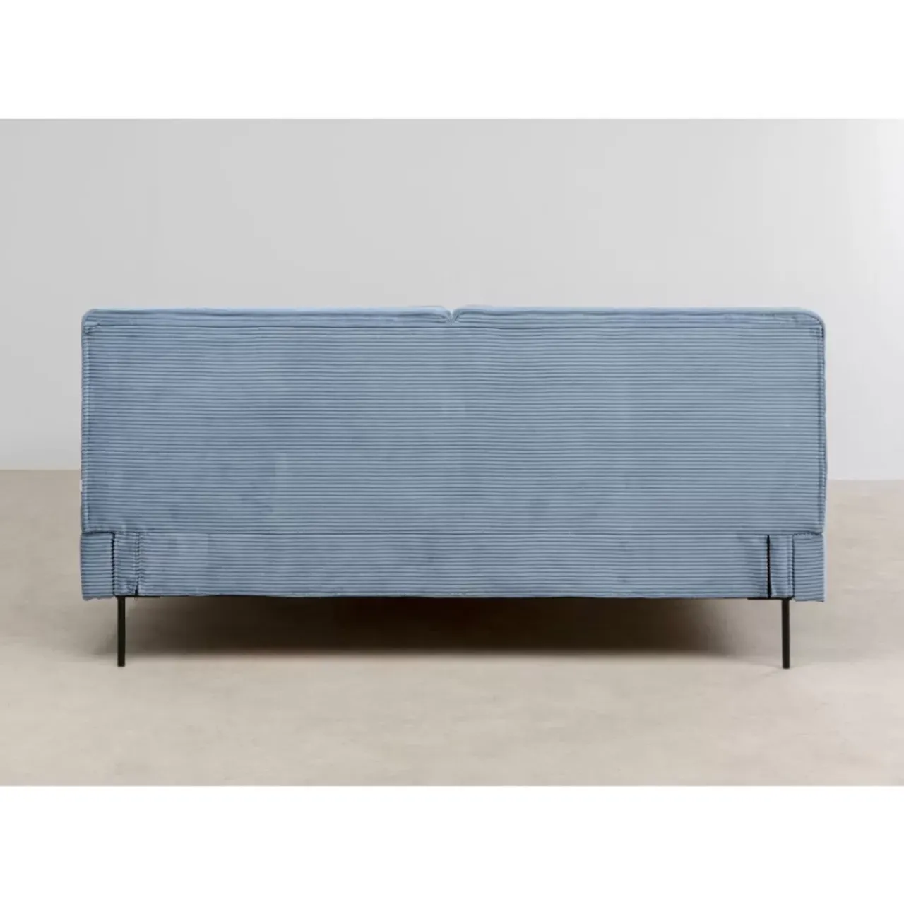KARE Design Betten-Bett East Side Cord Blau 180X200Cm