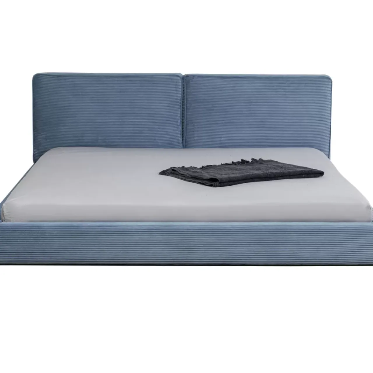 KARE Design Betten-Bett East Side Cord Blau 160X200Cm