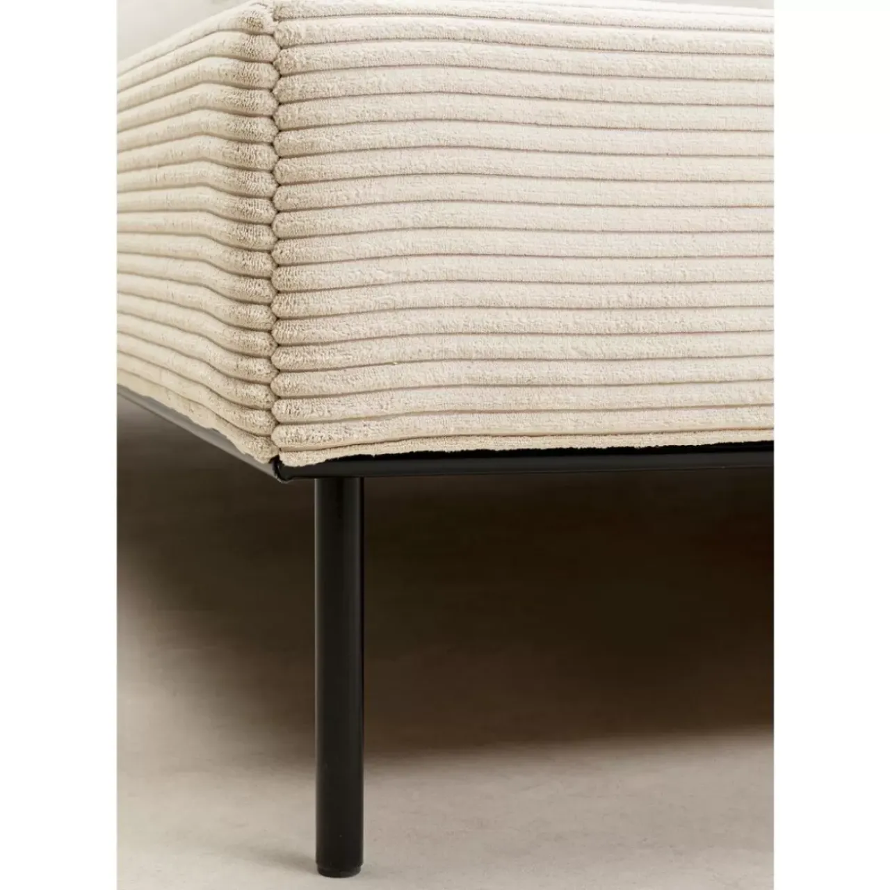 KARE Design Betten-Bett East Side Cord Creme 160X200Cm