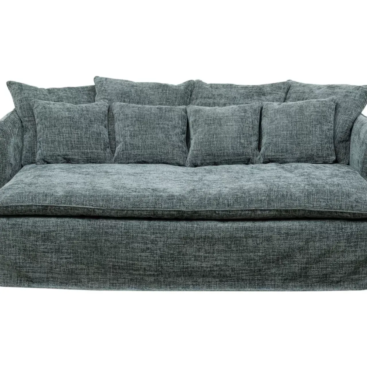 KARE Design Sofas & Couches-Bigsofa Boheme Blaugrun 230Cm