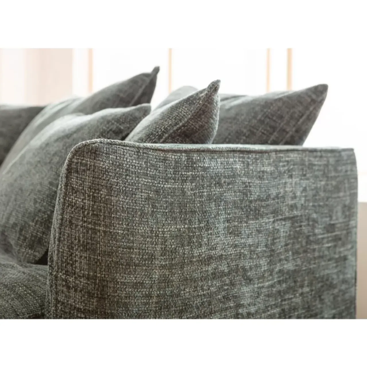 KARE Design Sofas & Couches-Bigsofa Boheme Blaugrun 230Cm