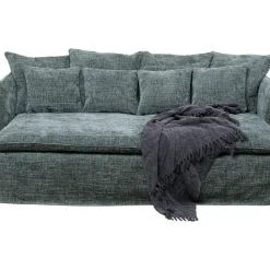 KARE Design Sofas & Couches-Bigsofa Boheme Blaugrun 230Cm