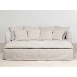 KARE Design Sofas & Couches-Bigsofa Boheme Creme 230Cm