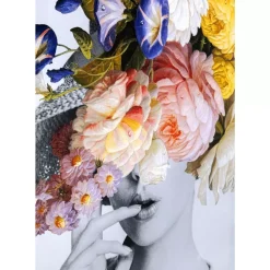 KARE Design Bilder-Bild Frame Flower Lady Pastell 152X117