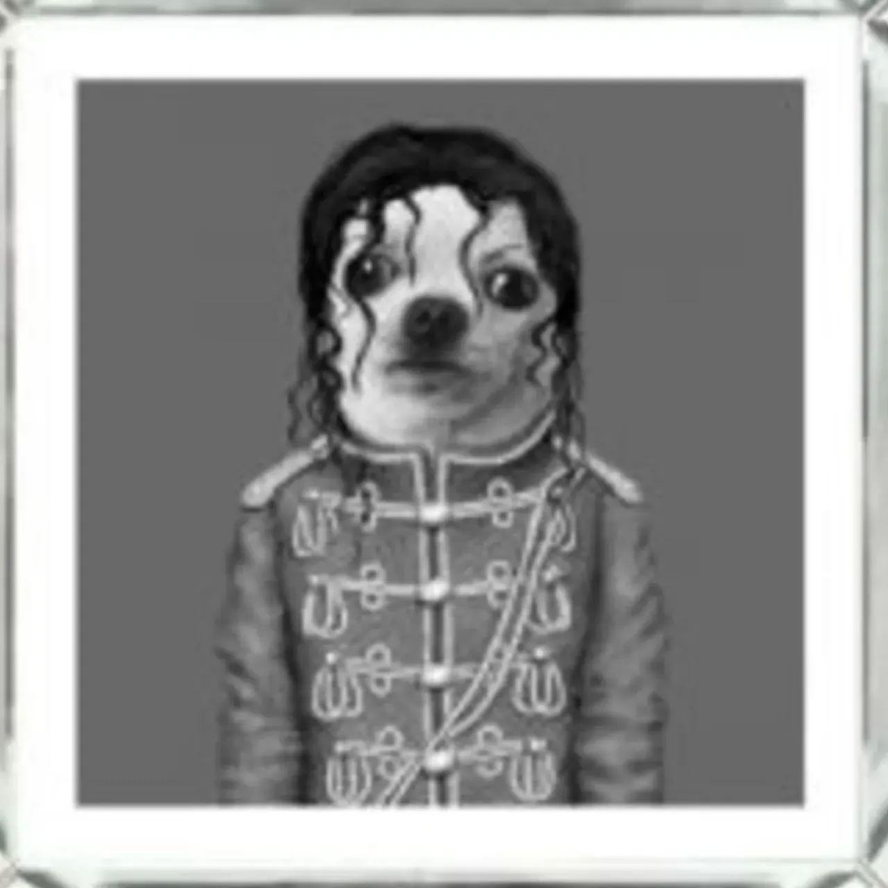 KARE Design Bilder-Bild Frame Mirror King Dog 60X60