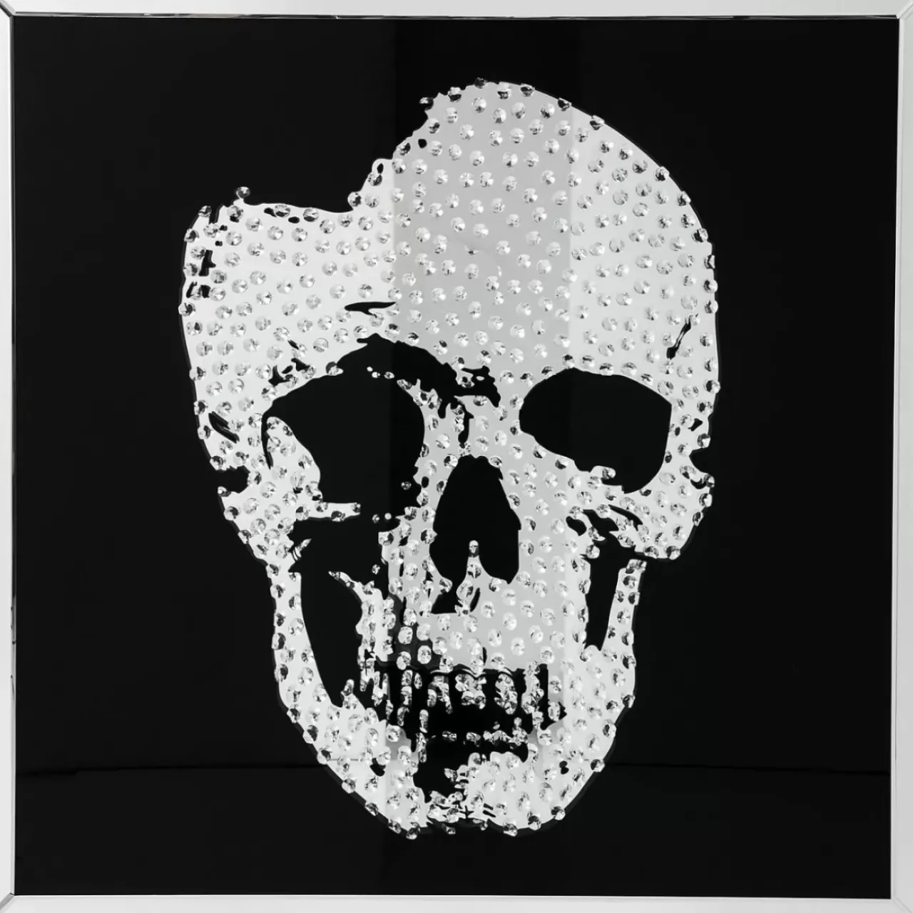 KARE Design Bilder-Bild Frame Mirror Skull 100X100Cm