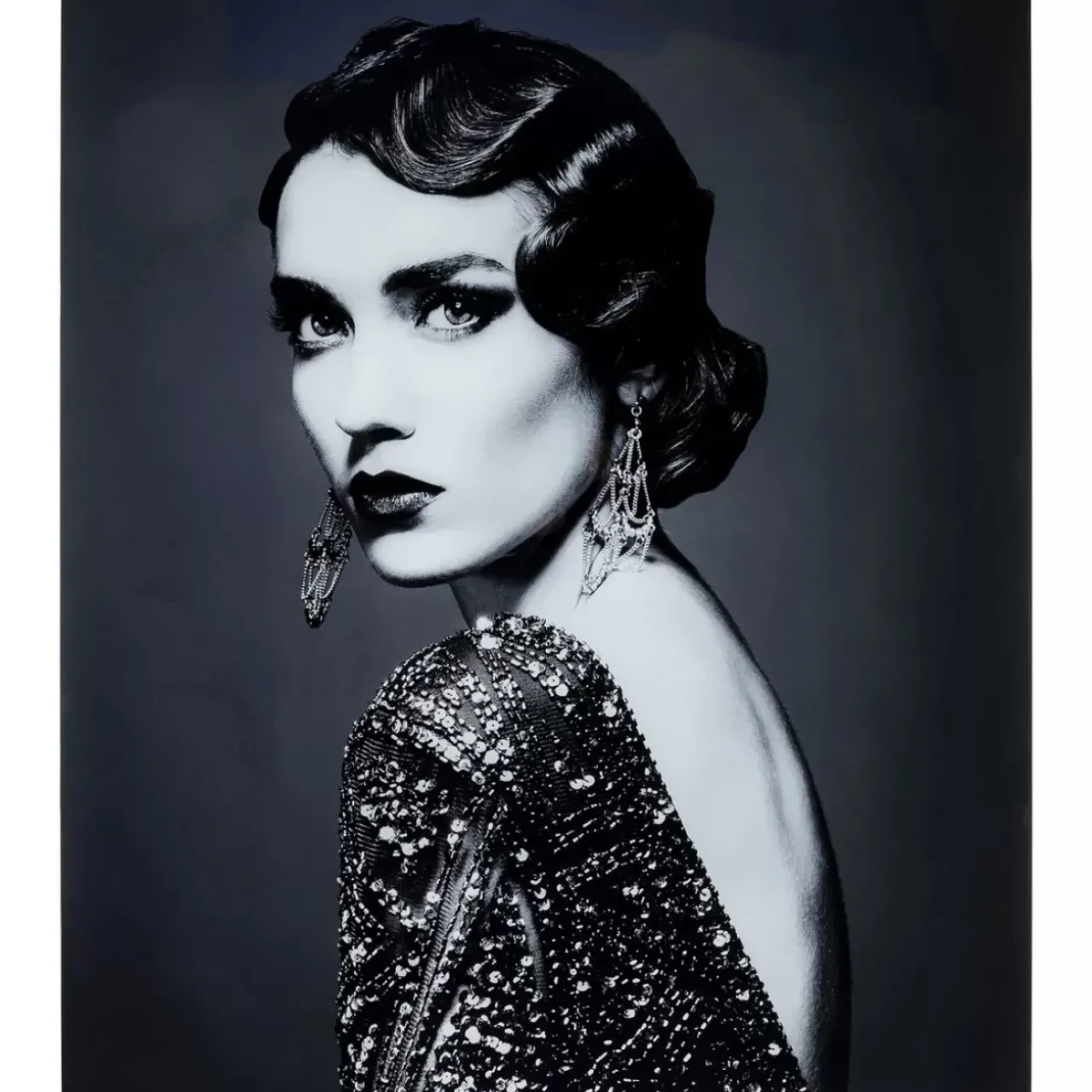 KARE Design Bilder-Bild Glas Beauty Lady 120X150Cm