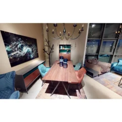 KARE Design Bilder-Bild Glas Blue Portal 150X100Cm