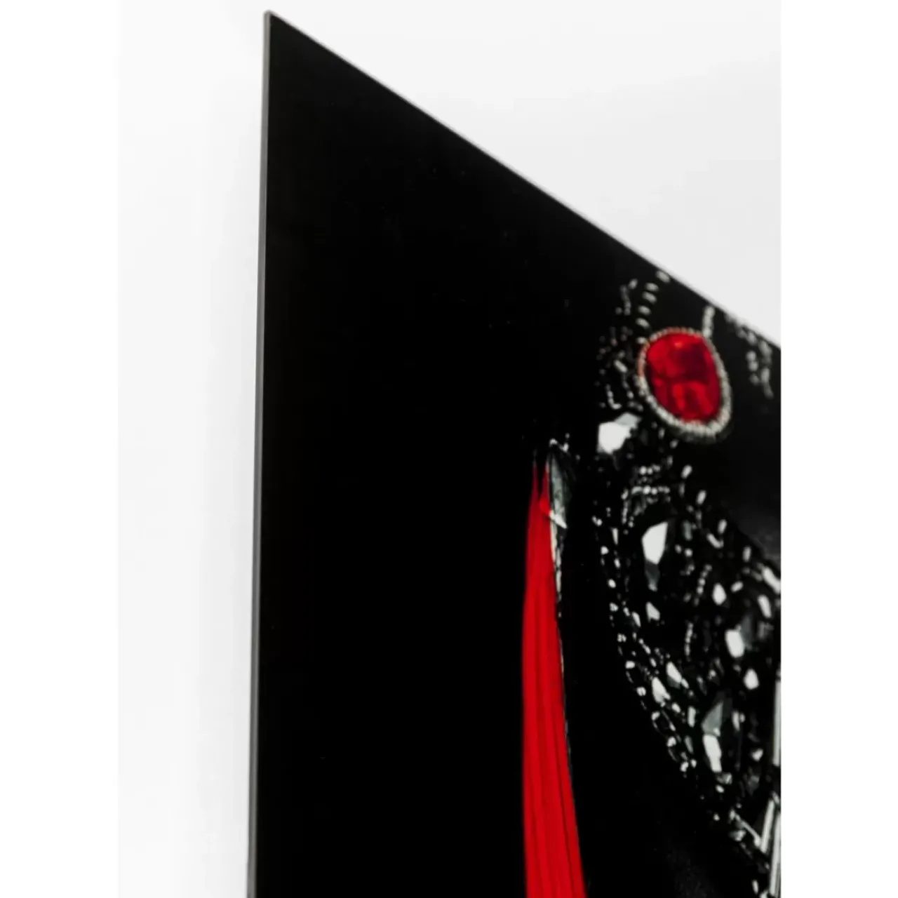 KARE Design Bilder-Bild Glas Lady Red Lips 80X120