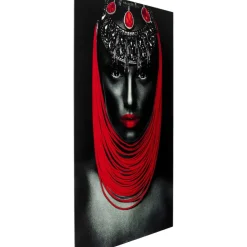 KARE Design Bilder-Bild Glas Lady Red Lips 80X120