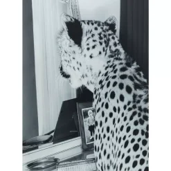 KARE Design Bilder-Bild Glas Metallic Gepard 100X150