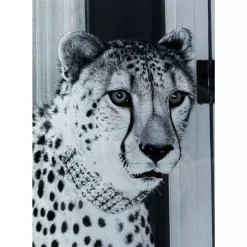 KARE Design Bilder-Bild Glas Metallic Gepard 100X150