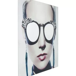 KARE Design Bilder-Bild Glas Metallic Girlie 120X120Cm