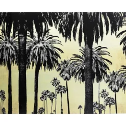 KARE Design Bilder-Bild Glas Metallic Palms 180X120Cm