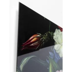 KARE Design Bilder-Bild Glas Pretty Flower Woman 100X100