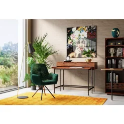 KARE Design Bilder-Bild Glas Pretty Flower Woman 100X100