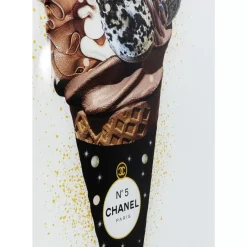 KARE Design Bilder-Bild Glas Rich Ice Cream 60X80
