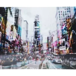 KARE Design Bilder-Bild Glas Times Square Move 70X90Cm