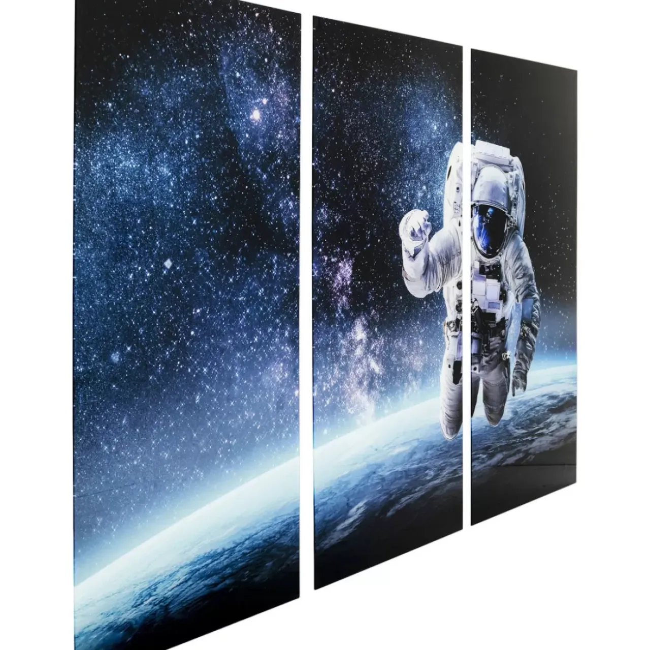 KARE Design Bilder-Bild Glas Triptychon Man In Space 160X240
