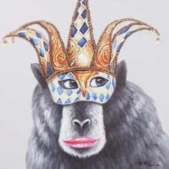 KARE Design Bilder-Bild Touched Carnival Monkey 70X70Cm