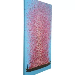 KARE Design Bilder-Bild Touched Flower Boat Blau Pink 160X120Cm
