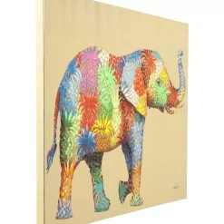 KARE Design Bilder-Bild Touched Flower Elefant 90X120Cm