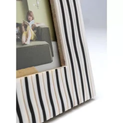KARE Design Deko & Geschenkartikel-Bilderrahmen Black Stripes 17X17Cm