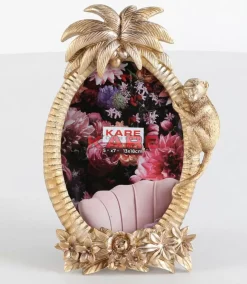 KARE Design Deko & Geschenkartikel-Bilderrahmen Climbing Monkey Gold 17X26Cm
