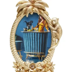 KARE Design Deko & Geschenkartikel-Bilderrahmen Climbing Monkey Gold 17X26Cm