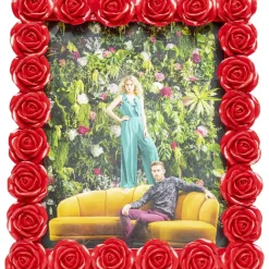 KARE Design Deko & Geschenkartikel-Bilderrahmen Romantic Rose Rot 26X31Cm