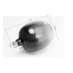 KARE Design Leuchtmittel-Birne Spiral Led Grau