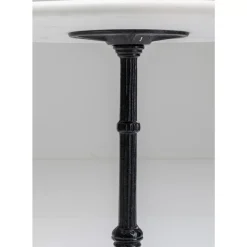 KARE Design Outdoormöbel-Bistrotisch Kaffeehaus Rund Weiss O60